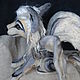 Felted winged wolf. Felted Toy. Stinna freeform (stinna). My Livemaster. Фото №4
