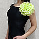 Брошь цветок Роза из текстиля 20 см, Брошь-булавка, Ковров,  Фото №1