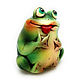 Ceramic figurine 'Frog Lusia'. Figurine. aboka. Online shopping on My Livemaster.  Фото №2