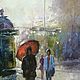City of rain and light oil painting on canvas. Pictures. paintmart (oikos). My Livemaster. Фото №5
