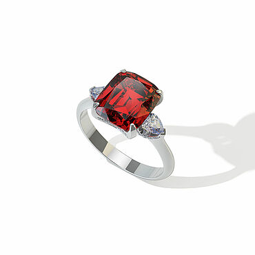 Коктейльное кольцо с шпинелью Dark Red 3,55ct. и бриллиантами. . Украшения ручной работы - Ярмарка Мастеров Украшения ручной работы. Ярмарка Мастеров - ручная работа Коктейльное кольцо с шпинелью Dark Red 3,55ct. и бриллиантами. Handmade.