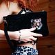 Suede 3D Clutch 'Tiger', Clutches, Moscow,  Фото №1