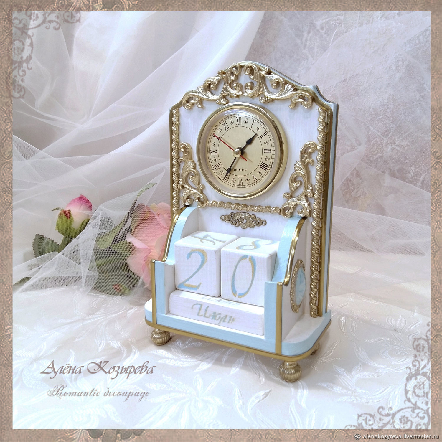 Calendar with clock 'Gentle', Calendars, Zeya,  Фото №1