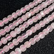 Материалы для творчества handmade. Livemaster - original item Copy of Copy of 6-10 mm Rose quartz, faceted beads. Handmade.