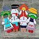 Игра из фетра КУКЛЫ в национальной одежде. Игровые наборы. Наталья Слободинская (nataliesloboda). Ярмарка Мастеров.  Фото №5