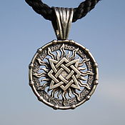 Украшения handmade. Livemaster - original item Amulet Star of Russia in the sun 925 silver. Handmade.