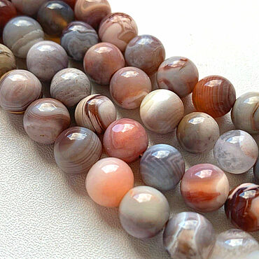 Украшения ручной работы. Ярмарка Мастеров - ручная работа Минералы: Агат Ботсвана Розовый 8 мм. Handmade.