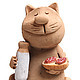 Order Like to have fun, especially to eat. smile in clay. Livemaster. . Stuffed Toys Фото №3