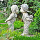 A couple of children in love made of concrete sculpture Provence. Figurines. Decor concrete Azov Garden. My Livemaster. Фото №4