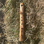 Индейская флейта Пимак из березы в тональности А# 432 Hz