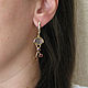 Garnet and quartz earrings, Long earrings natural stones. Earrings. Irina Moro. Online shopping on My Livemaster.  Фото №2