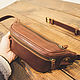 Brown leather Waist Bag, Waist Bag, Volzhsky,  Фото №1
