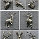 Значки броши украшения ОЛЕНЬ, ЛАНЬ, РОГ ОЛЕНЯ deer pin brooch, Значок, Москва,  Фото №1