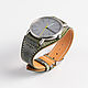 Green camouflage bund strap made of genuine leather, Watch Straps, Moscow,  Фото №1