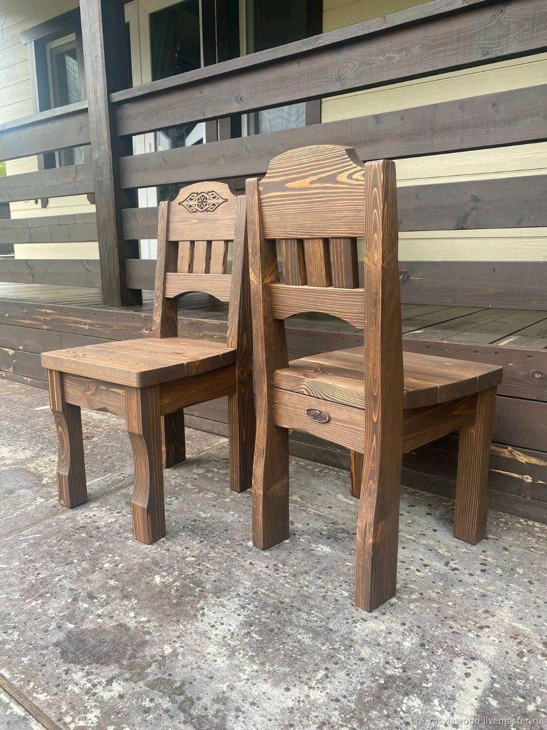 авторские стулья из дерева