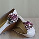 Order Clips for shoes rose leather 'Aelita'. LIUDMILA SKRYDLOVA (flower glade). Livemaster. . Foot Jewelry Фото №3