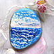 The painting on the stone ' the Sea . Seagulls . Wave . '. Pictures. Picture&miniature lacquer painting. My Livemaster. Фото №4