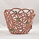 Pots for orchids. Woven ceramics Elena Zaichenko
