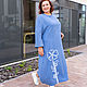 Boho dress blue denim colour. Dresses. NATALINI. Online shopping on My Livemaster.  Фото №2