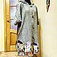 El abrigo de verano de lino de color caqui 'de la Ciudad y Kotofei', Coats, Temryuk,  Фото №1