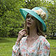 'Turquoise' straw hat. Hats1. Novozhilova Hats. My Livemaster. Фото №4