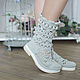 Полусапожки летние  "Кэтрин". High Boots. KnittedBoots. Online shopping on My Livemaster.  Фото №2