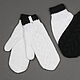 5 PCs. Mittens for Lovebirds knitted Black and white. Mittens. Space Cat Knitting. Online shopping on My Livemaster.  Фото №2