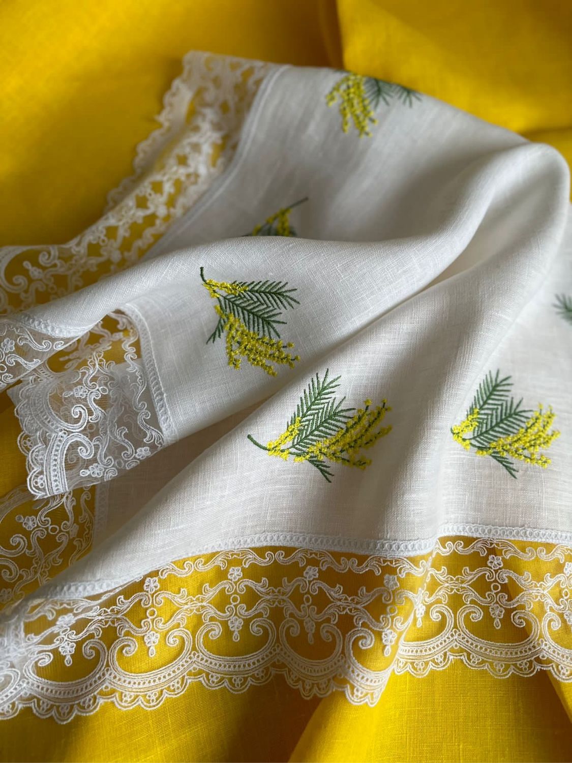 Вышивка Мимоза на заказ в интернет-магазине Ярмарка Мастеров по цене ...