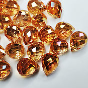 Материалы для творчества handmade. Livemaster - original item Beads drops 10/8 mm Orange 1 piece Briolettes. Handmade.
