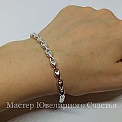 Украшения handmade. Livemaster - original item Sterling silver bracelet "Amrita". Handmade.