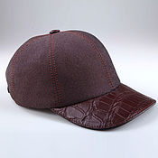 Аксессуары handmade. Livemaster - original item Baseball cap made of genuine crocodile leather IMA0328VK. Handmade.