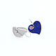 Order Heart Earrings. Lapis lazuli and rhodonite. Earrings natural stones. ARIEL - MOSAIC. Livemaster. . Earrings Фото №3