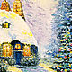 Oil painting Winter house. Pictures. Zabaikalie. My Livemaster. Фото №6