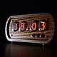 Lamp Clock Solid Oak Zebrano Indicators IN-12. Name souvenirs. Tube-time (tube-time). Online shopping on My Livemaster.  Фото №2