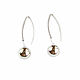 Order Silver ball earrings, threading earrings, earrings in the form of balls. Irina Moro. Livemaster. . Thread earring Фото №3