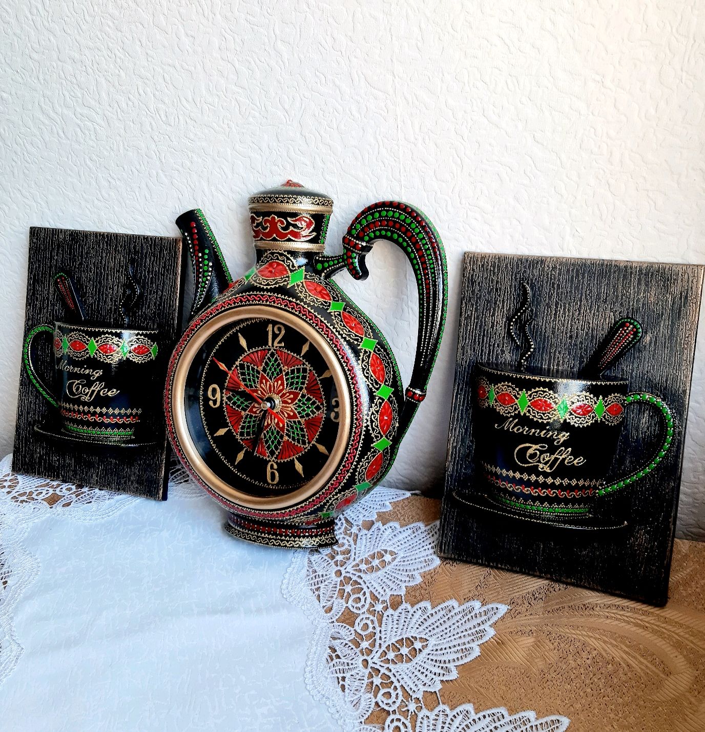 Часы настенные с маятником Tea Pot, коллекция Чайник