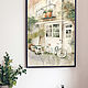 Order Big Watercolor Day for a visit (city bike green). Margarita Alexandrova. Livemaster. . Pictures Фото №3