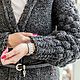 Fashion women's cardigan with voluminous gray sleeves. Cardigans. lfrisa. Online shopping on My Livemaster.  Фото №2