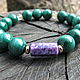 Bracelet with malachite, citrine, charoite 'earth Enchantment'. Bead bracelet. Beautiful gifts for the good people (Alura-lights). My Livemaster. Фото №4
