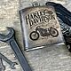 Фляга Harley Davidson премиум с гравировкой мужская. Подарочные фляги. Iron Arm Leatherworks (Екатерина). Ярмарка Мастеров.  Фото №5