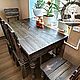 Деревянный стол со стульями, Кухонная мебель, Челябинск,  Фото №1