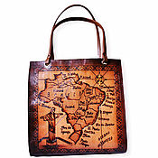 Сумки и аксессуары handmade. Livemaster - original item Leather woman brown bag "Brasil". Handmade.