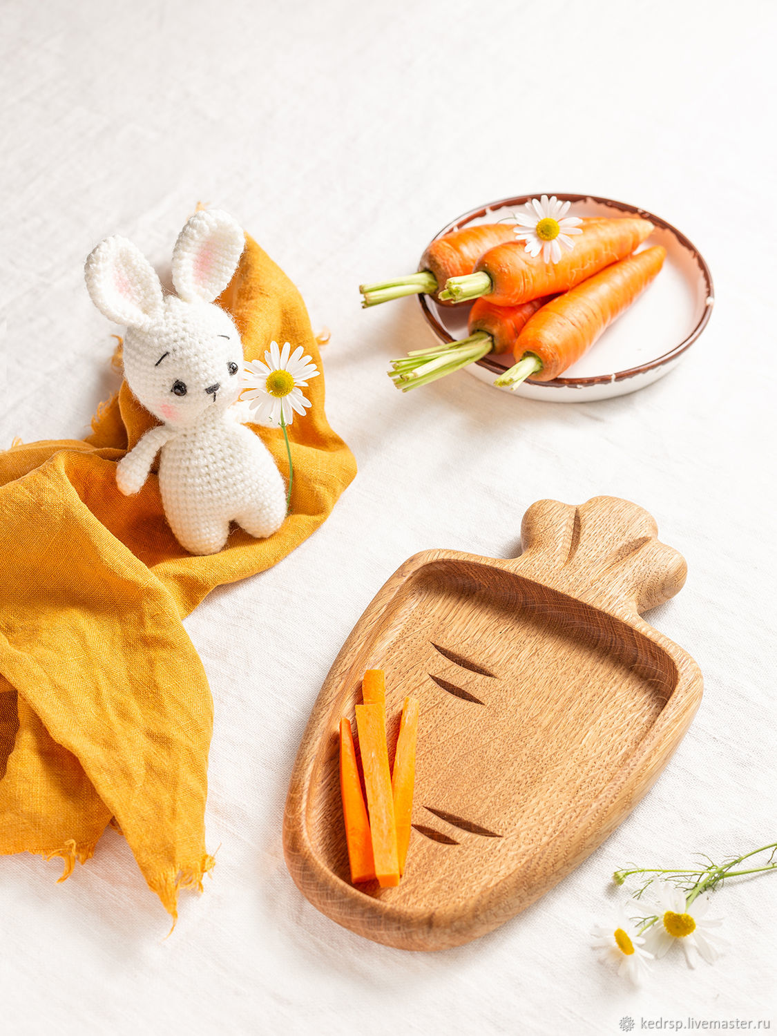  посуда: Тарелка детская Морковка / тарелка деревянная  в .