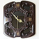 Wall clock 'Great time' wooden black glass, Watch, Ivanovo,  Фото №1