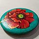 Order The 'Poppy' icon (oil on canvas). things (schtu4ki). Livemaster. . Badge Фото №3