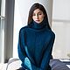 Вязаный свитер платье Cloud. Свитеры. Knit by Heart - Вязаная одежда 富. Интернет-магазин Ярмарка Мастеров.  Фото №2