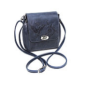 Сумки и аксессуары handmade. Livemaster - original item Crossbody bag: Handbag women`s leather blue Alyona S76p-661. Handmade.
