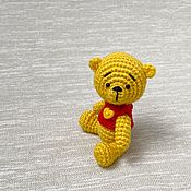 Куклы и игрушки handmade. Livemaster - original item Amigurumi dolls and toys: Miniature yellow Bear cub 6,5 cm. Handmade.