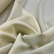 Материалы для творчества handmade. Livemaster - original item Fabric: Wool double crepe cream. Handmade.