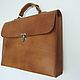 Винтажный кожаный портфель. Портфель. ALEX FLAIR • leather goods. Ярмарка Мастеров.  Фото №6